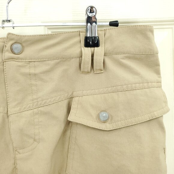Athleta Lightweight/Quick-Dry A-Line Pleated Cargo Pocket Skirt 10 Tan - Picture 6 of 16